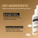 NIDA White Black Exfoliating Serum Duo Bundle